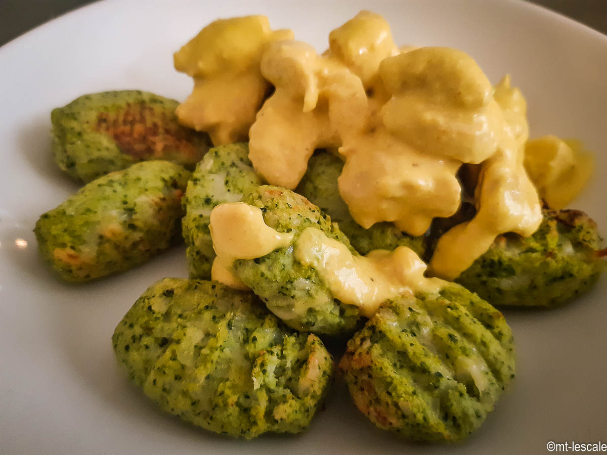 Gnocchis de brocolis au parmesan