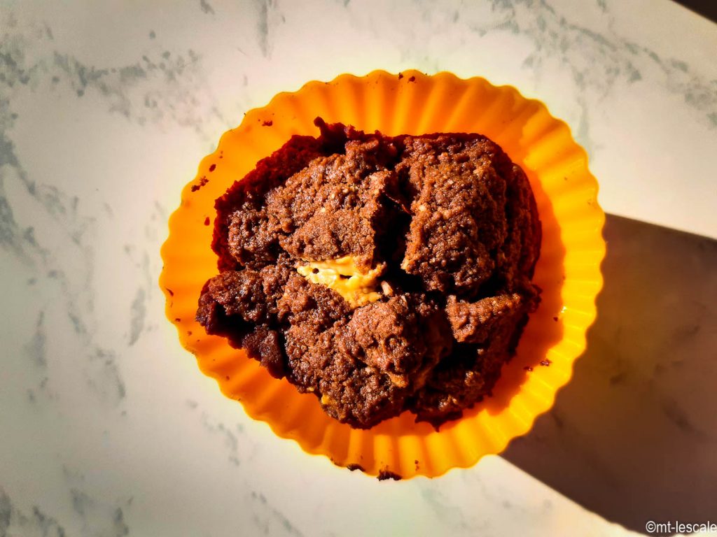 Muffin chocolat et beurre de cacahuètes